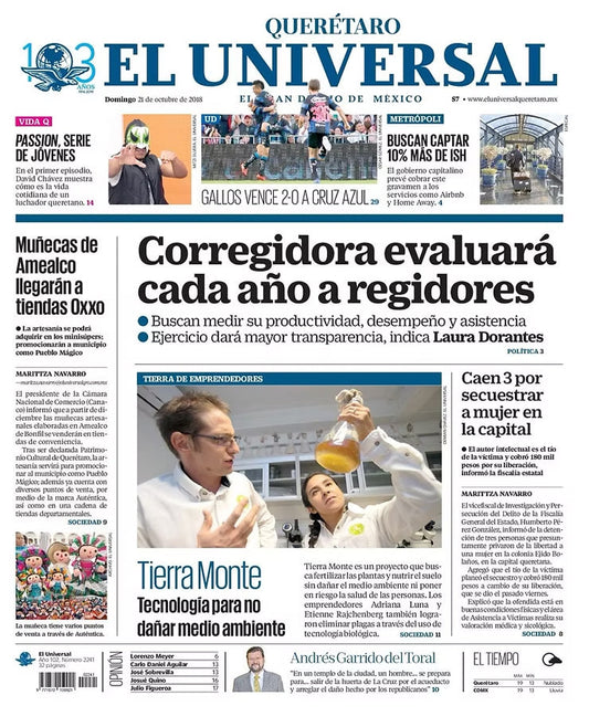 Nota del Universal Querétaro